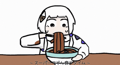 Stuffed Animals Next To Rice And Curry GIF