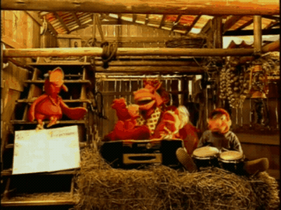 Stuffed Animals Playing Drums GIF