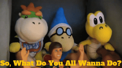 Stuffed Animals Saying So What Do You All Wanna Do GIF