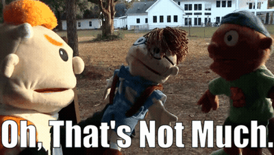 Stuffed Animals Saying Uh That's Not Much GIF