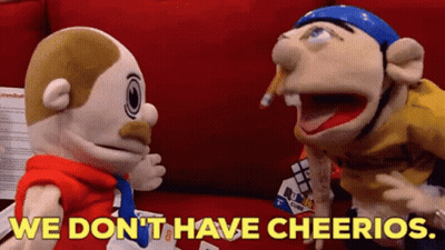 Stuffed Animals Saying We Don't Have Cheerios GIF