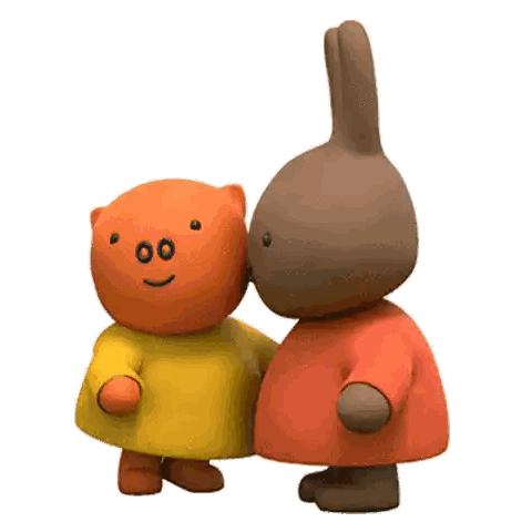 Stuffed Animals Standing Next To Each Other 80 Sticker
