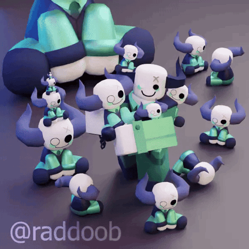 Stuffed Animals With Horns And Name Raddoob GIF
