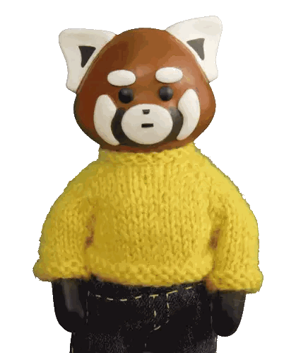 Stuffed Bear In Yellow Sweater Sticker