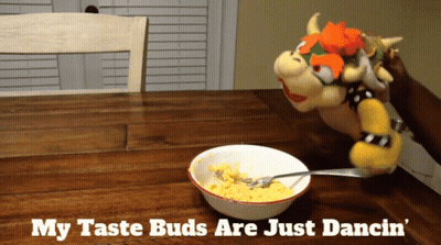 Stuffed Bowser Cereal My Taste Buds Dancin GIF