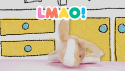 Stuffed Bunny Laugh Out Loud GIF