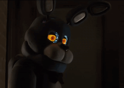 Stuffed Bunny With Glowing Eyes GIF
