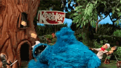 Stuffed Cookie Monster GIF