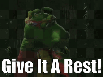 Stuffed Crocodile Saying Give It A Rest GIF