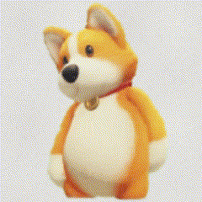 Stuffed Dog With Red Collar GIF