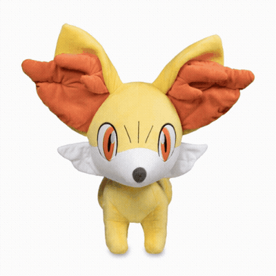 Stuffed Fox With Red Ears GIF