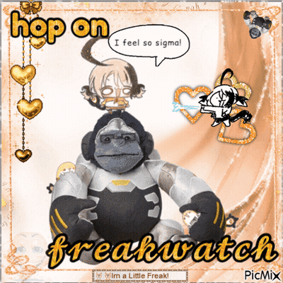 Stuffed Gorilla Saying Freakwatch GIF