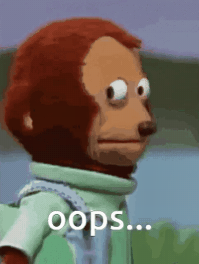 Stuffed Monkey Backpack Saying Oops GIF
