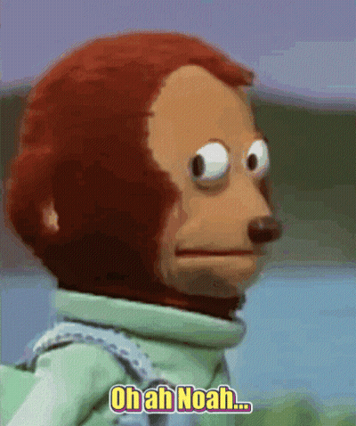 Stuffed Monkey With Oh Ah Noah GIF