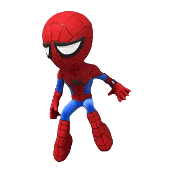 Stuffed Spider Man Toy Sticker