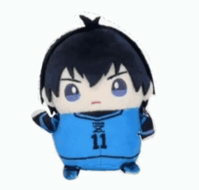 Stuffed Toy Boy With Number 11 Jersey GIF