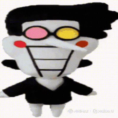 Stuffed Toy Man With Glasses And Mustache GIF