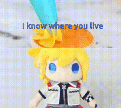 Stuffed Toy Saying I Know Where You Live GIF