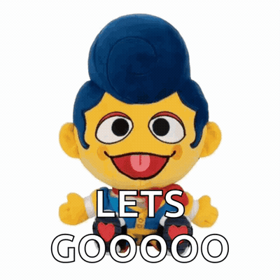 Stuffed Toy Saying Lets Goooo GIF