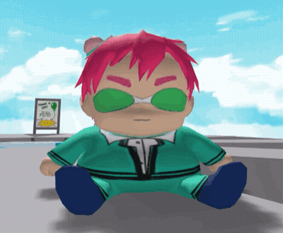Stuffed Toy With Pink Hair And Green Sunglasses GIF