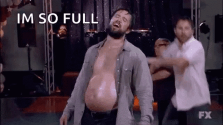 Stuffed Tummy I'm So Full GIF