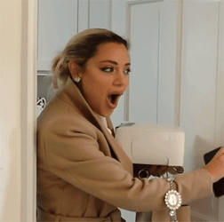 Stunned Gabriella Demartino  Jaw Drop GIF