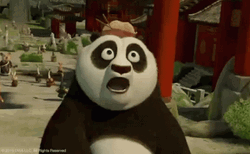 Stunned Kung Fu Panda Po GIF