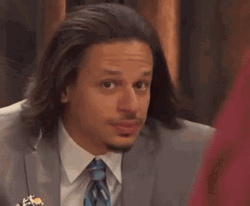 Stunned Long Hair Eric Andre GIF
