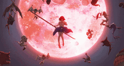 Stunning Anime Fights Kyoukai No Kanata GIF