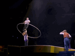 Stunning Circus Hula Hoop Stunt Ringling Bros GIF