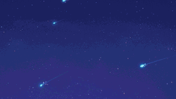 Stunning Meteor Shower Falling Stars Blue Sky GIF