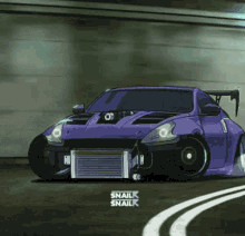 Stunning Race Car Drifting With Burn Out GIF