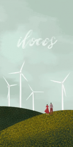 Stunning Windmill Ilocos Art GIF