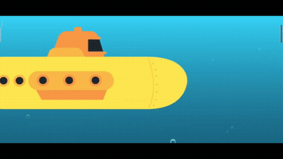 Submarine Animation GIF