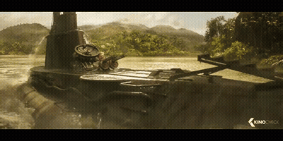 Submarine In Water With Kinocheck GIF