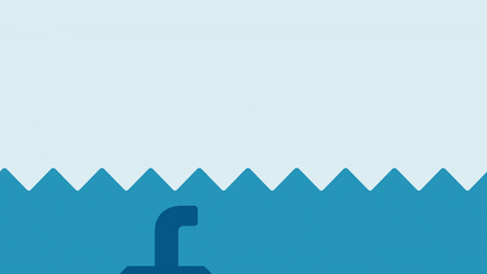 Submarine Slightly Emerging From Sea GIF