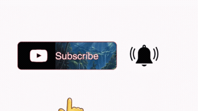 Subscribe Button Near Bell And Hand GIF