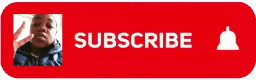 Subscribe Button With Girl Background Sticker