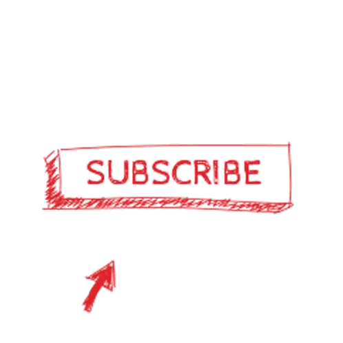Subscribe Button With Up Arrow Sticker
