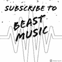 Subscribe To Beast Music Heartbeat Line Confetti GIF