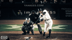 Subway Series Aaron Judge Yankees Hitting Ball GIF