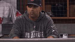 Subway Series Alex Cora Fist Pump GIF