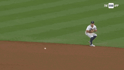Subway Series Anthony Volpe Catching Ball GIF
