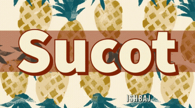 Sucot On Pineapple Background GIF
