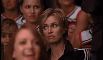 Sue Sylvester Unimpressed GIF