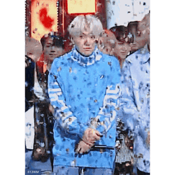 Suga BTS Showering Confetti GIF