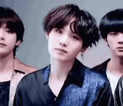 Suga Cute Tounge Out While Standing GIF
