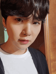 Suga Different Facial Expressions GIF