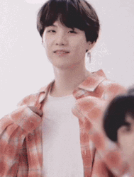Suga Do Heart Shape Hands While Pointing You GIF