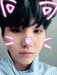 Suga In A Cat Animation GIF